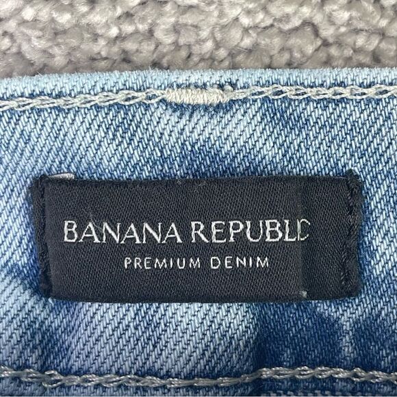 Banana Republic Jeans Women’s 26 Short Blue Cropped Wide Leg High Rise Denim - Picture 5 of 12